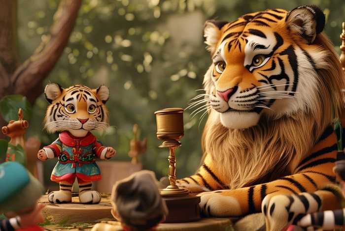 儿童故事大老虎当评委 - 幼儿故事小老虎当评委
