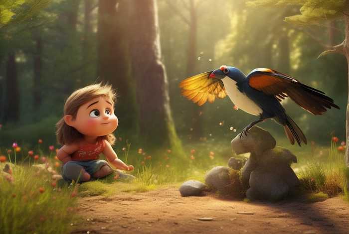 儿童睡前故事8-12岁彩色乌鸦，2一5岁睡前小故事乌鸦喝水