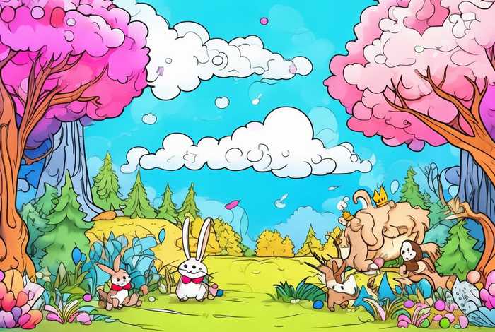 儿童故事书涂色本 绘本故事涂色 可打印