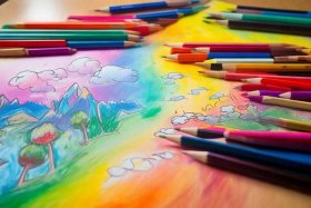 儿童彩色铅笔画的注意要点是什么，彩色铅笔画的技法有哪几种？分别是什么？