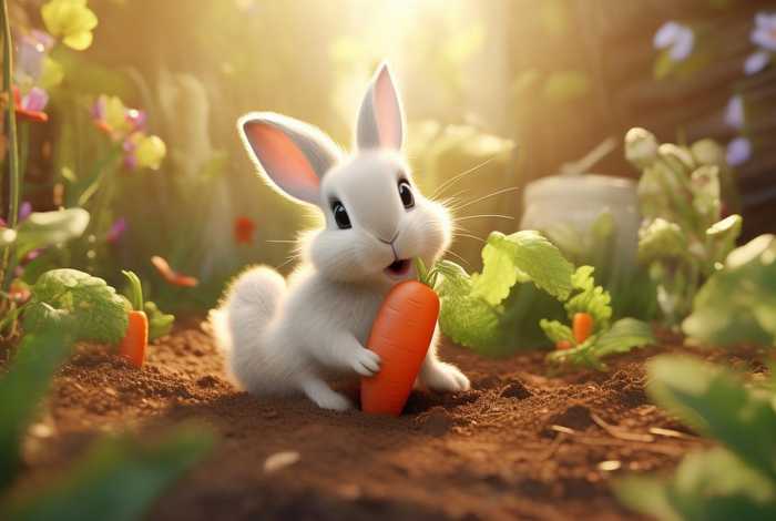 儿童睡前故事完整版小兔子拔萝卜 - 小白兔拔萝卜儿童睡前故事完整版