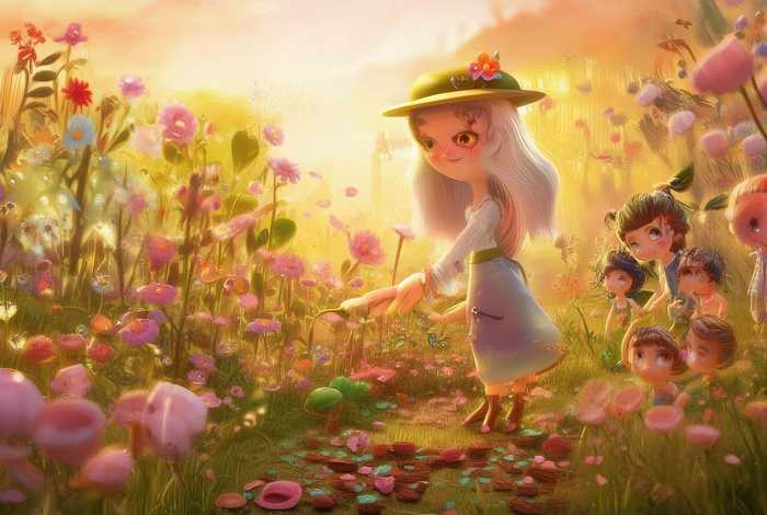 儿童故事花婆婆、幼儿故事花婆婆