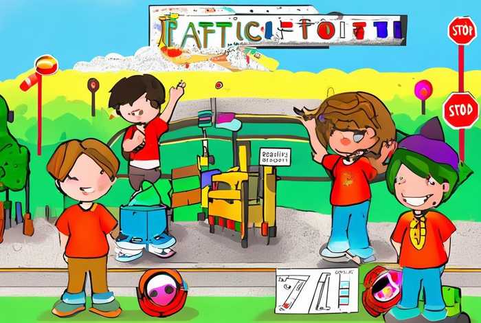 儿童画交通安全（7一9岁儿童画交通安全）