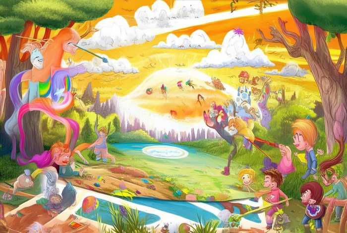 儿童画创编主题童话故事 - 童话主题绘画创编