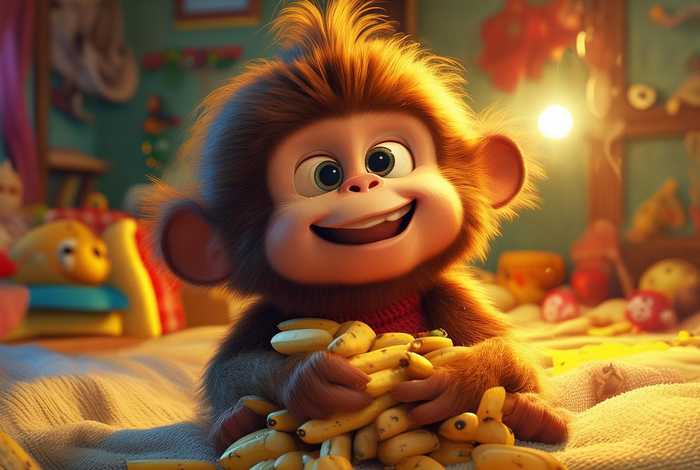 儿童睡前故事贪婪小猴子；幼儿睡前故事小猴子