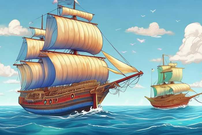 儿童故事大船的故事 - 大船和小船的寓言故事