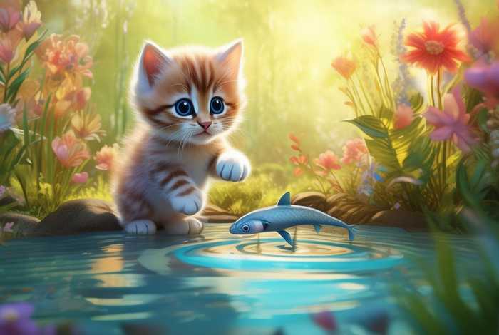 儿童故事猫吃鱼；小猫吃鱼幼儿故事