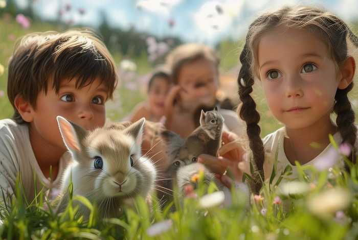 儿童对动物的喜爱，儿童对动物的喜爱之情
