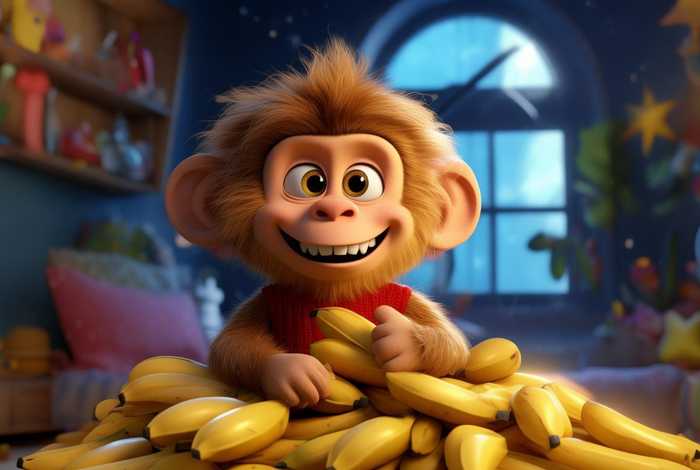 儿童睡前故事贪婪小猴子；幼儿睡前故事小猴子