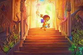 medicine绘本故事儿童画（绘本meli on the stairs）