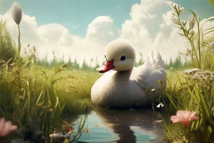 丑小鸭的童话故事儿童画 丑小鸭的童话怎么画