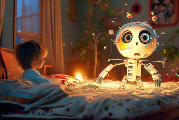 儿童睡前童话故事机器人大战 - 机器人儿童睡前童话故事