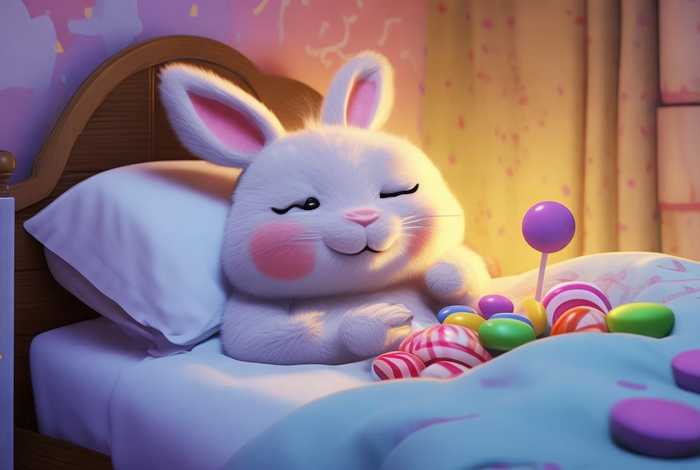 儿童故事爱吃糖的小兔子，爱吃糖果的小兔子 睡前故事
