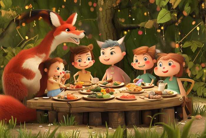 儿童故事狐狸请客，幼儿故事狐狸请客