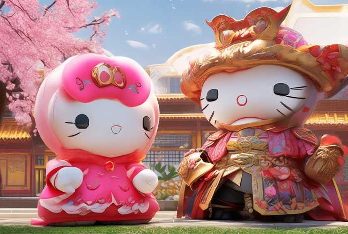 hellokitty的小故事；哪吒和hellokitty小故事