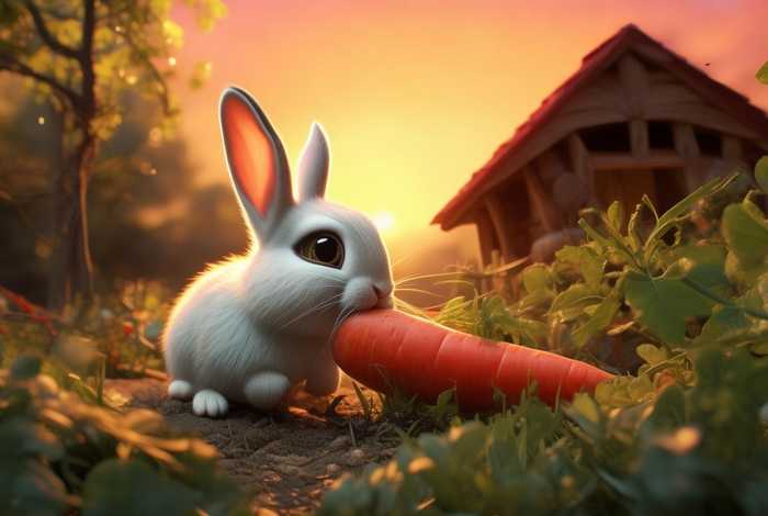 儿童睡前故事小白兔拔萝卜故事（小白兔拔萝卜儿童睡前故事完整版）