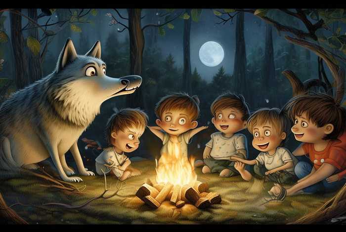 儿童睡前童话故事大野狼的故事（大野狼的故事文字）