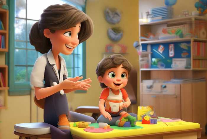 儿童讲医生的故事，讲故事的儿科医生