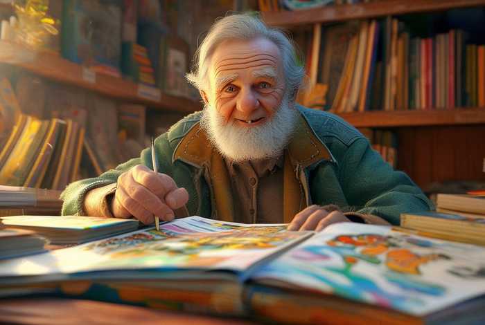 儿童故事绘本爷爷 - 绘本故事爷爷有办法绘本图片