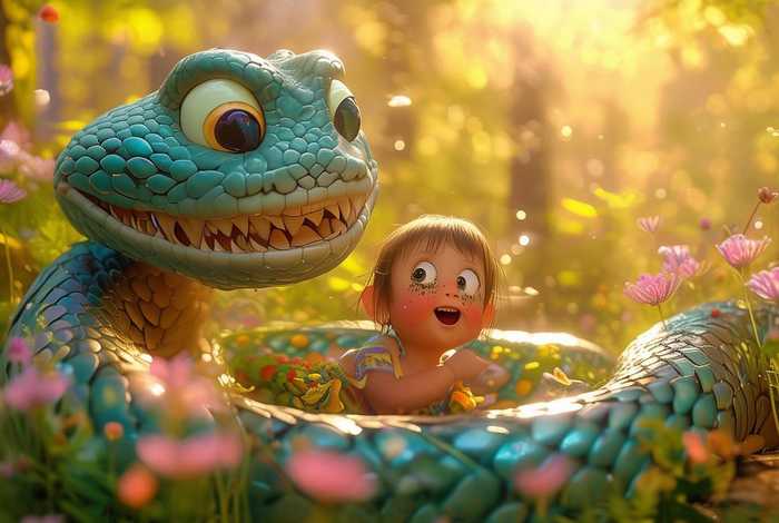 儿童蛇妖的故事 蛇妖的故事视频