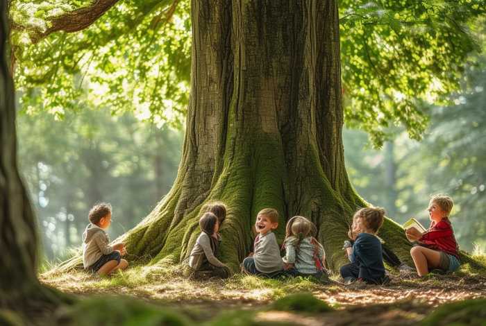 儿童故事树荫视频（树荫幼儿故事视频）