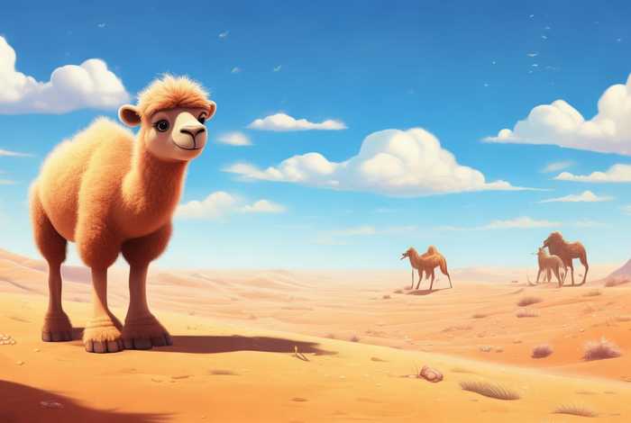 儿童故事小骆驼找妈妈；小骆驼问妈妈的故事