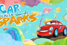 car sparks小绘本；car sparks的英语绘本