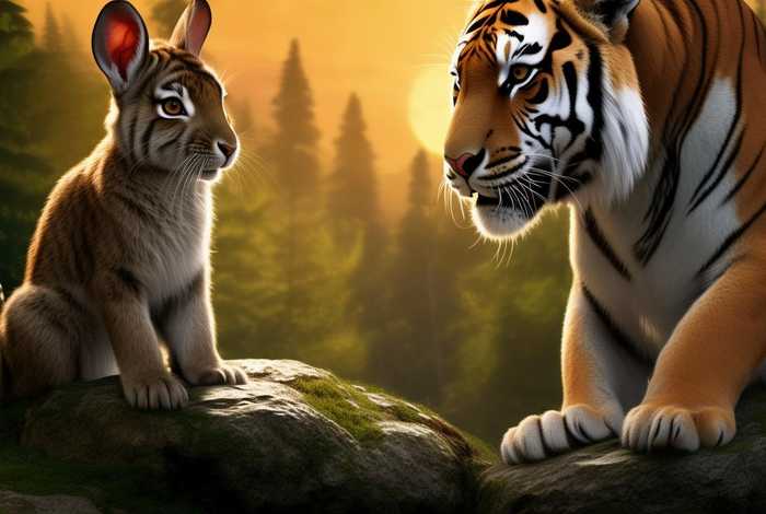 儿童睡前故事老虎吃兔子（老虎吃兔子的故事350字）