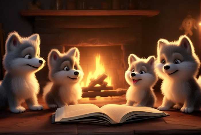 儿童故事三只狼 - 睡前故事三只小狼