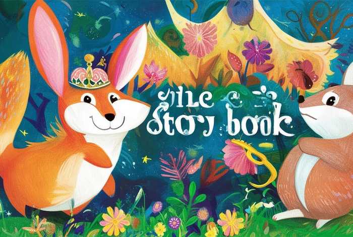 儿童故事狐狸和兔子封面图、狐狸和兔子的故事封面