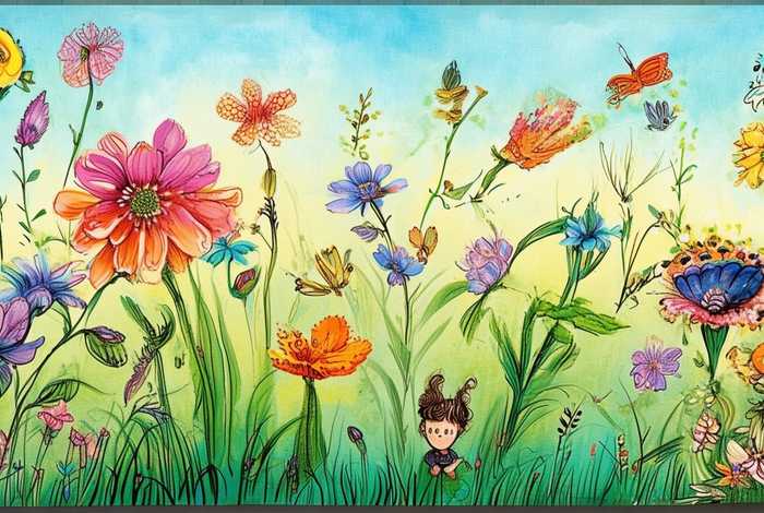 儿童花朵童话故事大全 儿童花朵画画大全简单漂亮图片