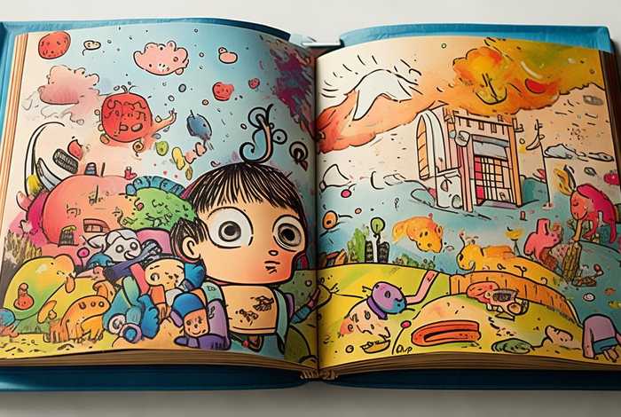 儿童手绘画故事书 - 手绘故事书简笔画