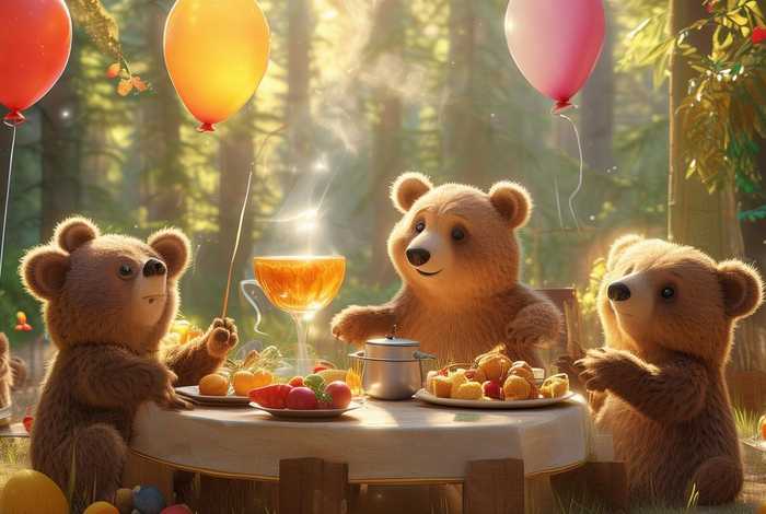 儿童故事熊妈妈请客 - 幼儿故事熊妈妈请客