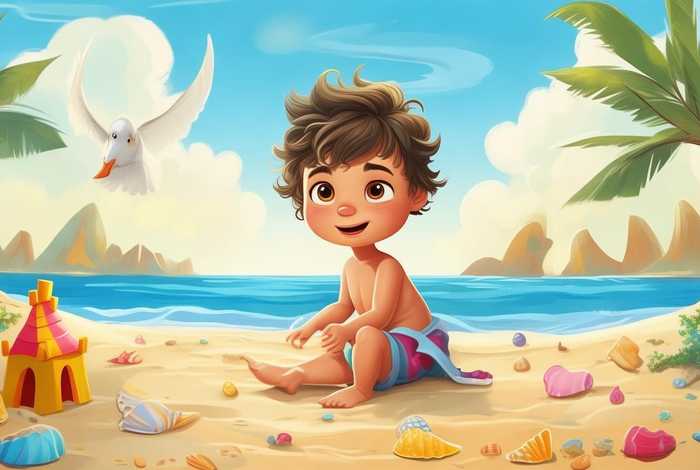 儿童故事沙滩上、幼儿绘本沙滩上的故事 儿童故事沙滩上、幼儿绘本沙滩上的故事
