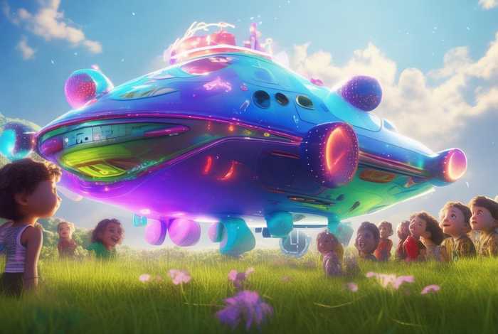 儿童故事外星飞船的故事 - 关于外星飞船的故事