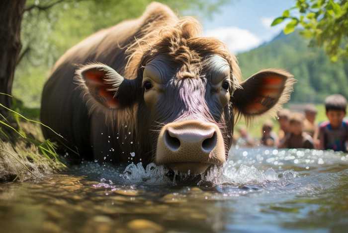 儿童故事水牛的故事;水牛喝水的故事 儿童故事水牛的故事;水牛喝水的故事