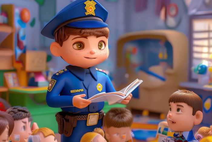 儿童睡前故事警察的一天、警察的一天 幼儿故事