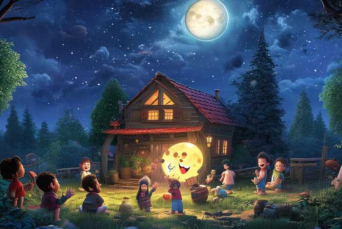 儿童故事月亮做客 月亮做客的故事教案