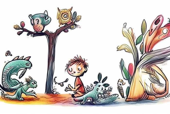 儿童简笔故事画、少儿简笔画故事