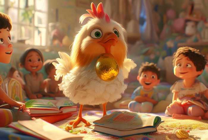 儿童睡前故事下金蛋的鸡；下金蛋的鸡故事教案