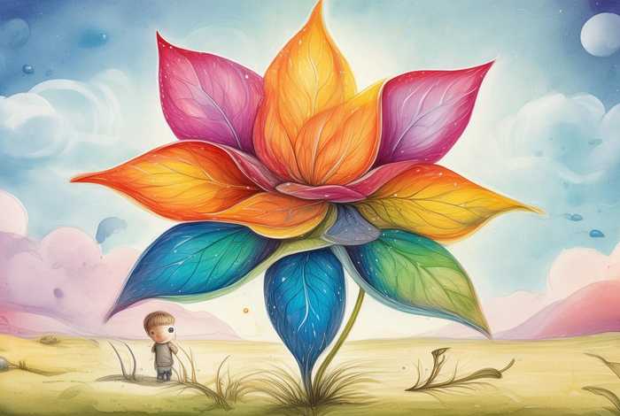 儿童故事七色花封面简单（七色花故事封面图）