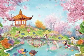 儿童古诗背景图片 幼儿古诗背景图片