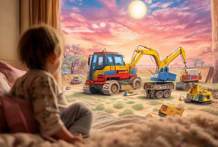 儿童故事工程车的故事；工程车的故事 幼儿睡前