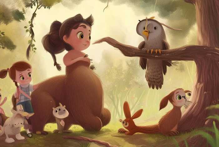 儿童故事动物和人的故事，动物和人之间的故事