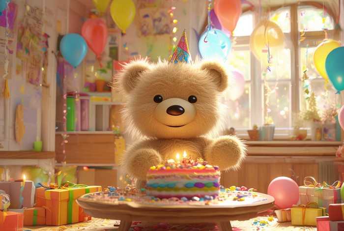 儿童故事小熊的生日 - 小熊的生日绘本故事 儿童故事小熊的生日 - 小熊的生日绘本故事