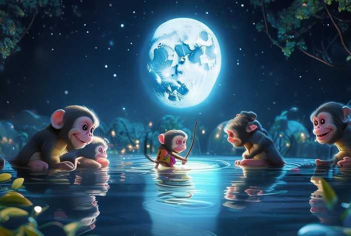 儿童睡前故事精选、儿童睡前故事精选版猴子捞月亮 儿童睡前故事精选、儿童睡前故事精选版猴子捞月亮