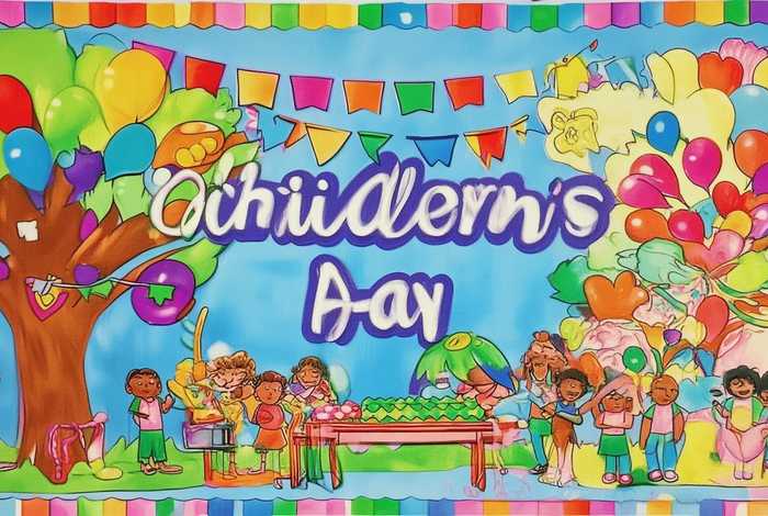 61儿童电子板报背景图片 - 61儿童节板报图片