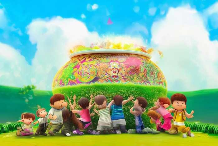 儿童聚宝盆故事表演、幼儿故事聚宝盆