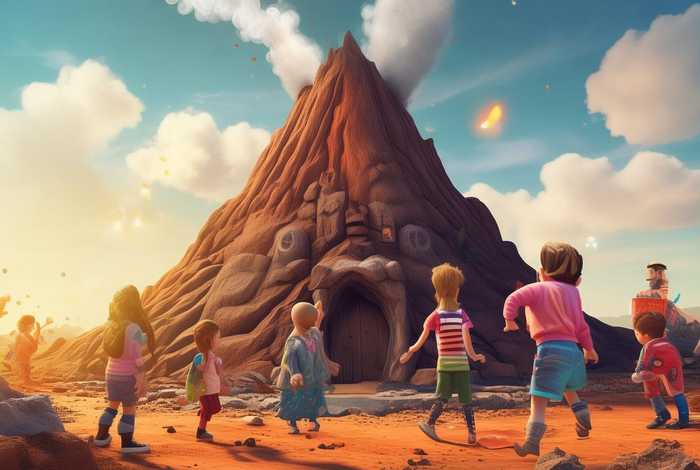 儿童故事火山房子 火山幼儿故事