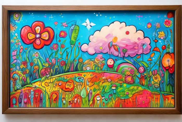 儿童蜡笔画作品、儿童蜡笔绘画作品